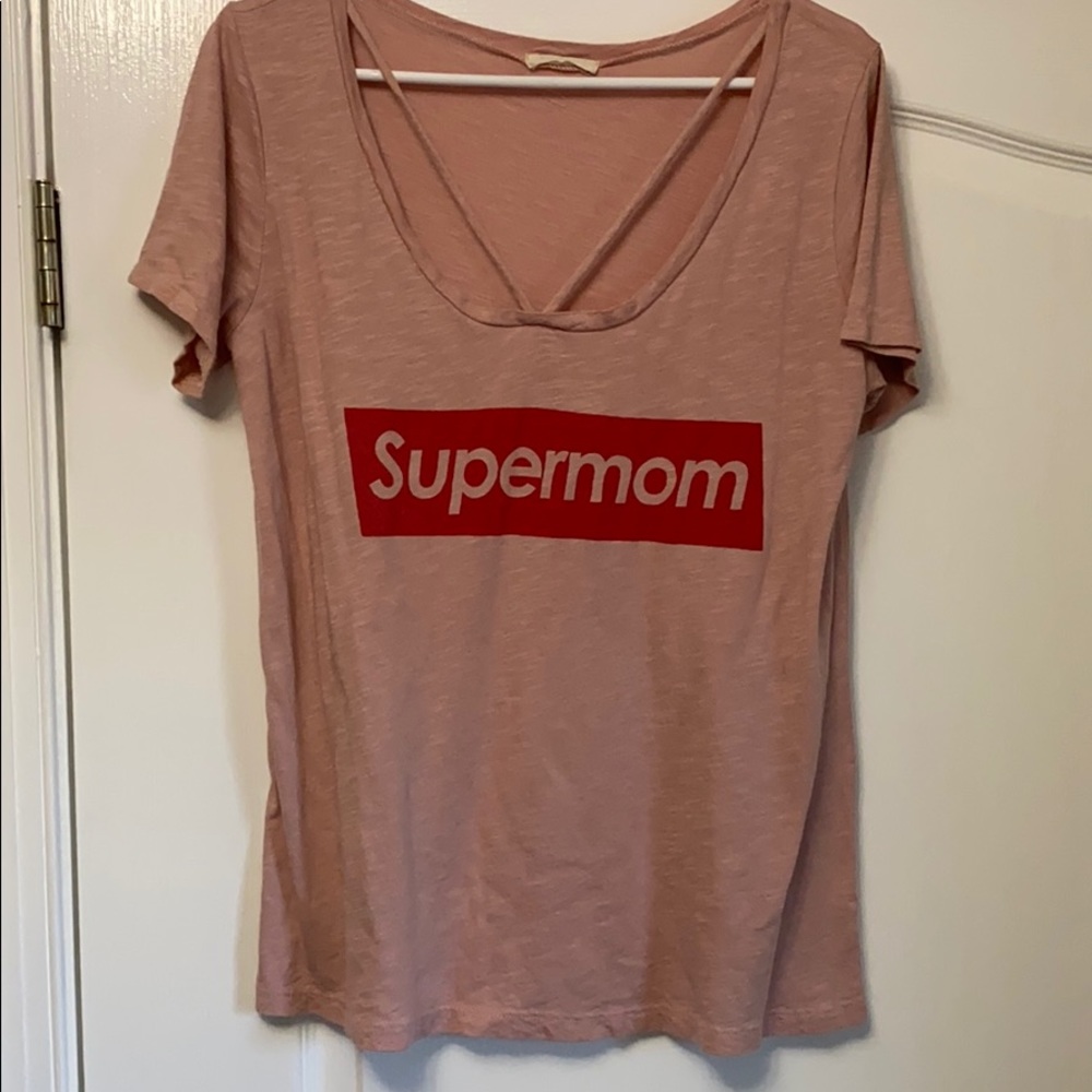 Boutique “super mom” t shirt